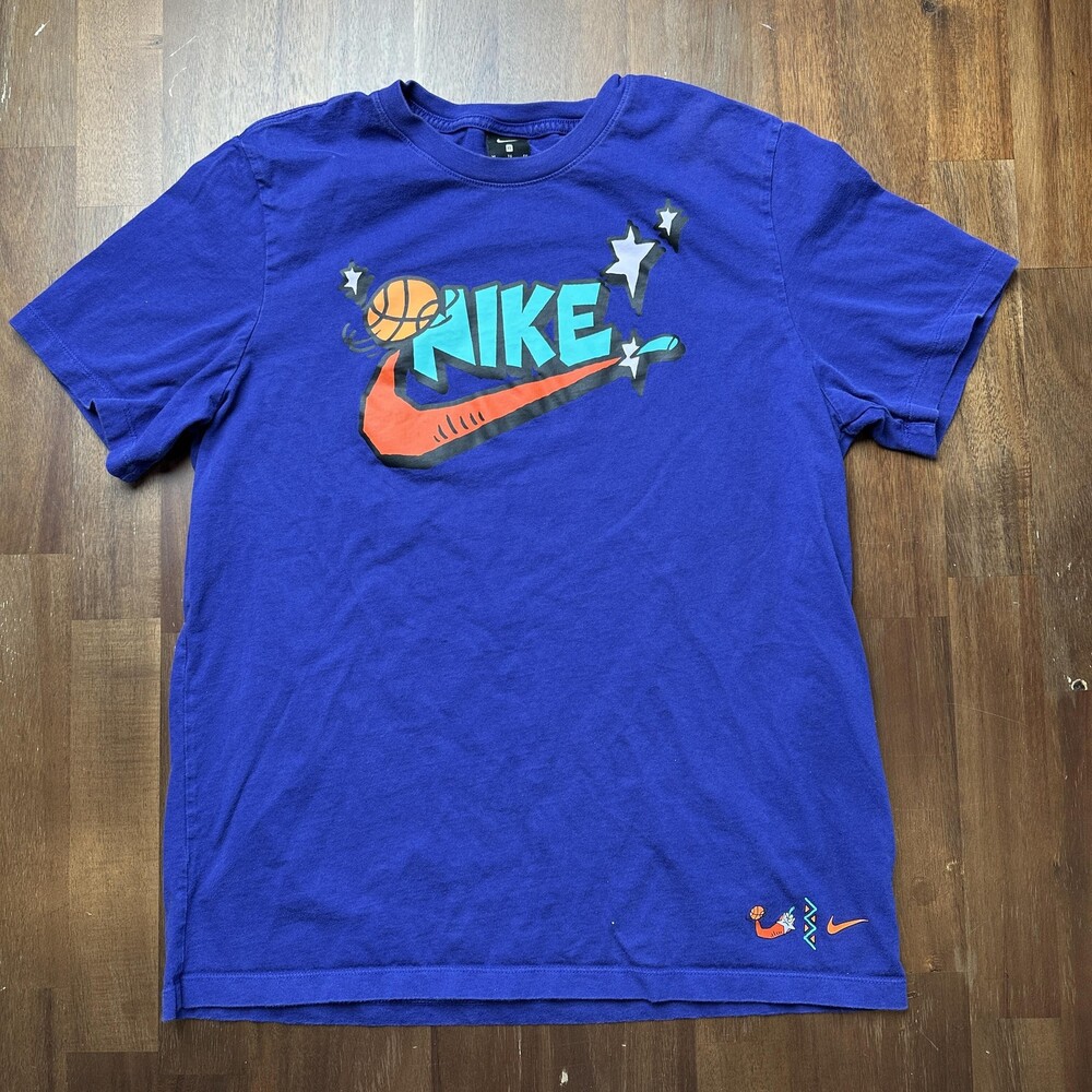Nike Shirt Mens XL Blue Basketball DNA City Exploration CD1306-590 Cotton Tee